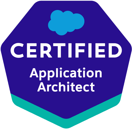 Badge de la certification Salesforce Application Architect