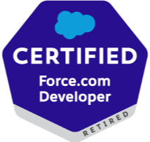 Badge de la certification Salesforce Force.com Developer (certification retirée par Salesforce)