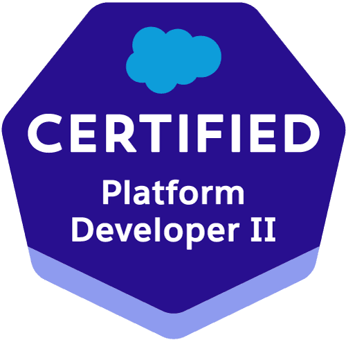 Badge de la certification Salesforce Platform Developer II