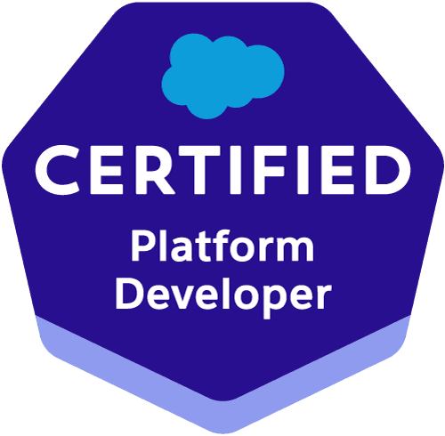 Badge de la certification Salesforce Platform Developer