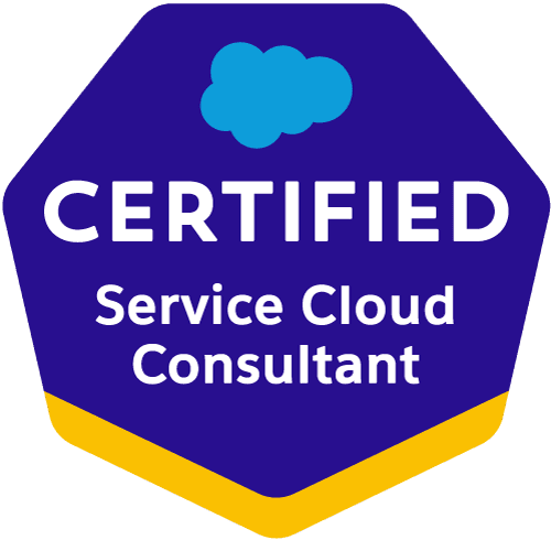 Badge de la certification Salesforce Service Cloud Consultant